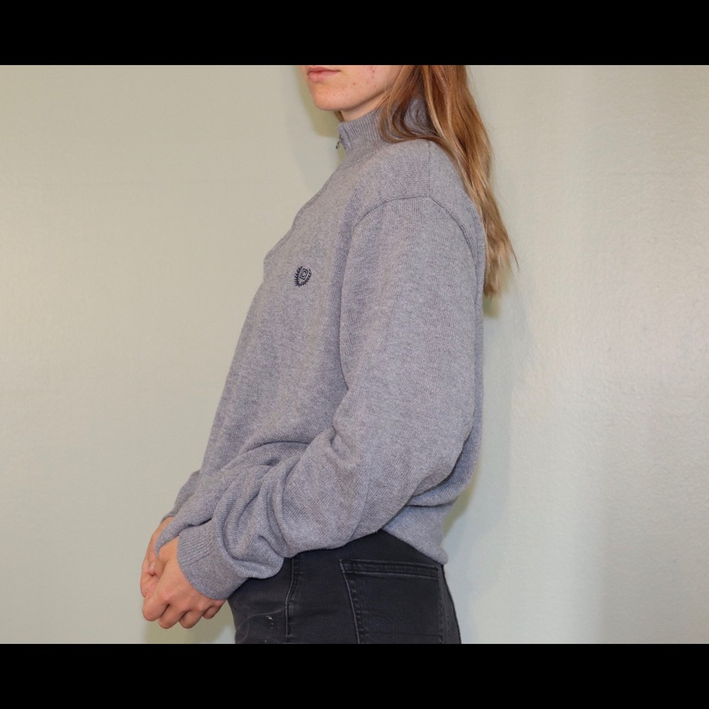 Chaps gray sweater